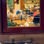 Peeking into Hayden Backcountry Lodge on a Fall day